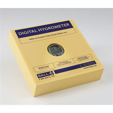 f ball moisture meter|Ball Digital Hygrometer .